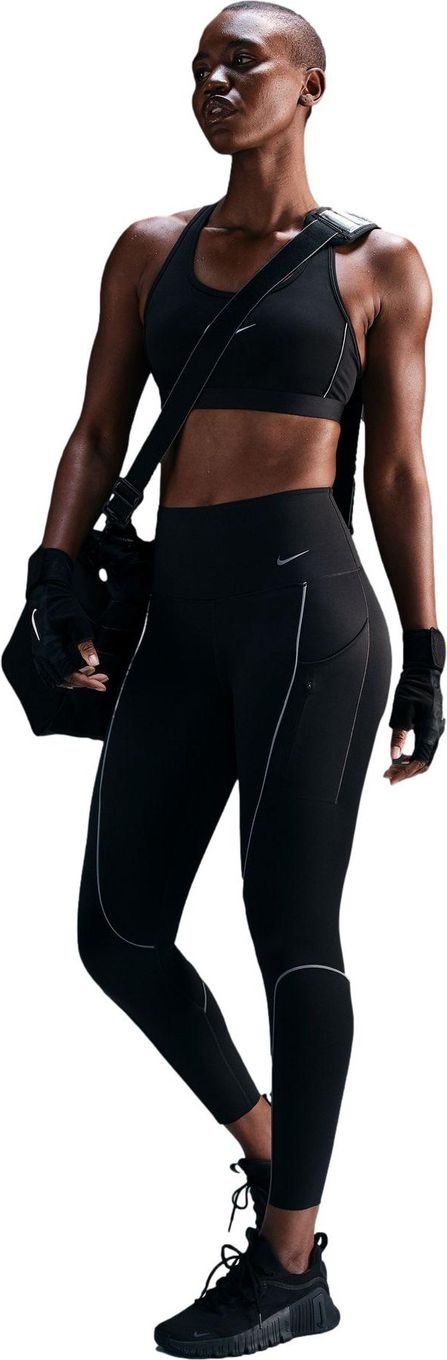Nike Dri-Fit Go High Rise Reflective Schwarz Damen 7/8 Leggings