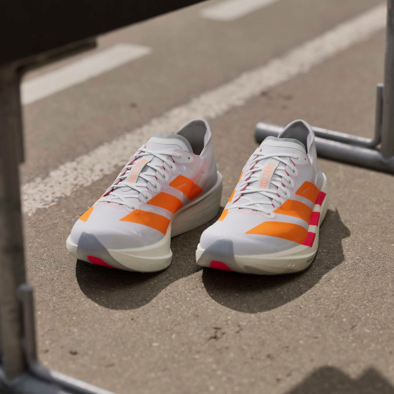 adidas Adizero Takumi Sen 11 Men's Running Shoes in White/Orange