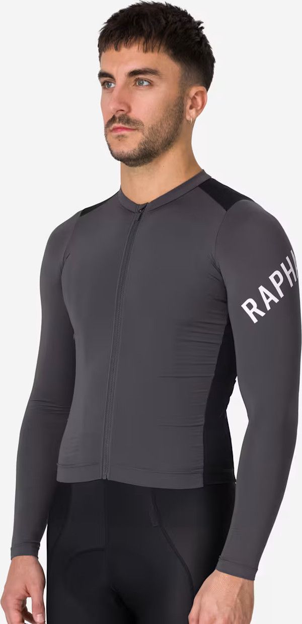 Rapha Pro Team Lightweight Long Sleeve Jersey Grey/Black