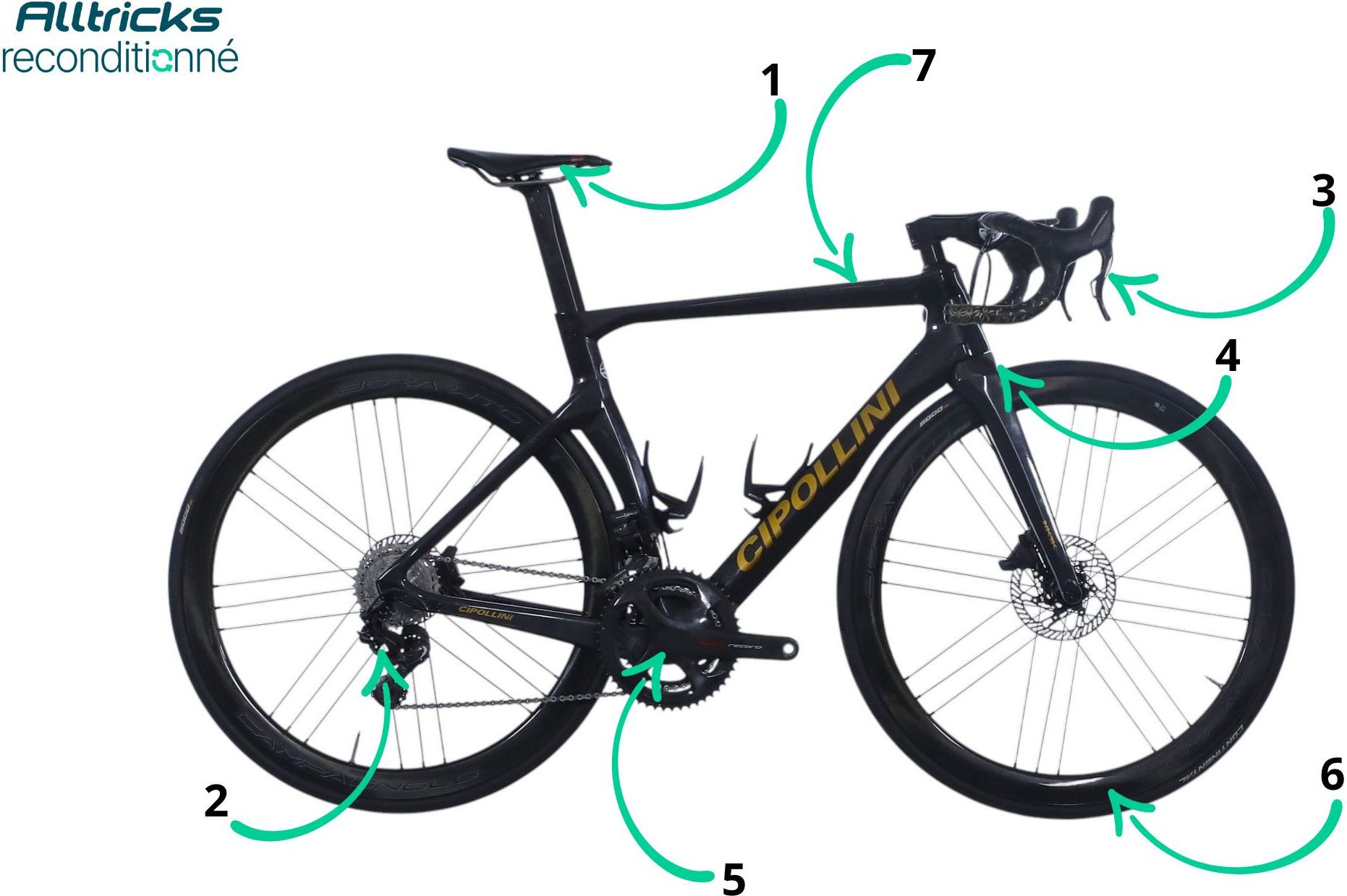 Road Bike Cipollini NK1K DB Campagnolo Super Record EPS 12V 700 mm