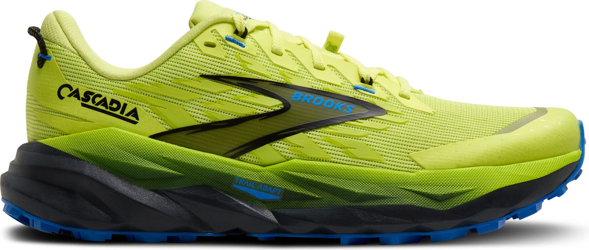 Brooks Cascadia 19 Yellow/Blue Men display picture 1