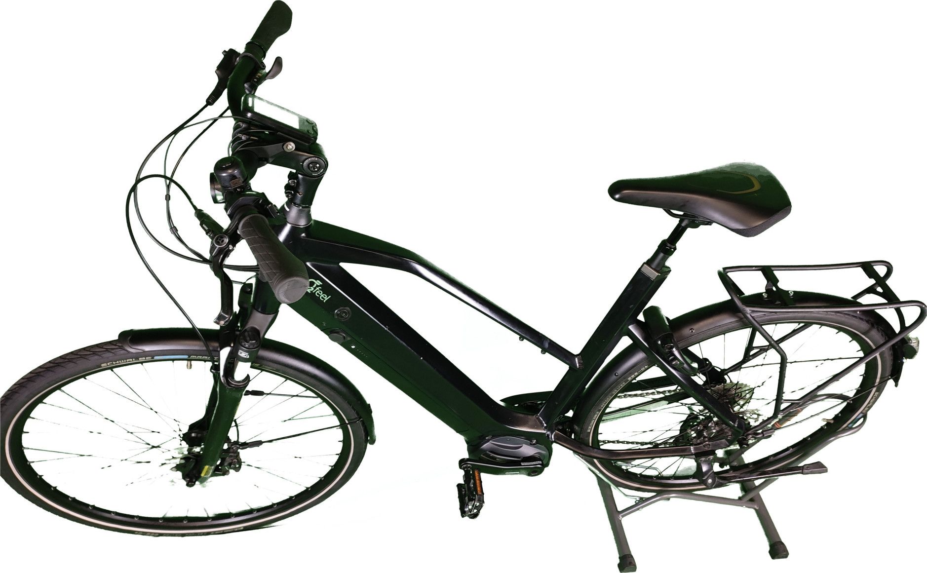 Produit reconditionne Velo electrique O2 Feel Iswan D9 trekking Noir Tres bon etat Alltricks