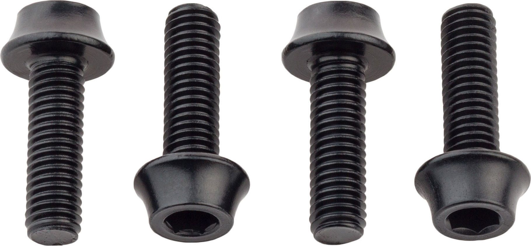 Wolf Tooth Water Bottle Cage Bolts (x4) M5x15 mm Black
