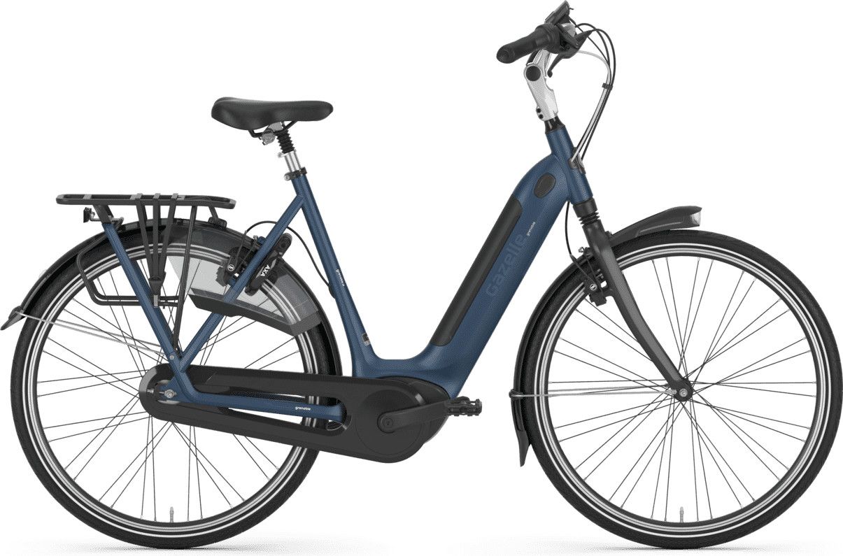 Gazelle Grenoble C8 HMB L Hybrid City Bike Shimano Nexus 8S 400 Wh 700 mm Mat Blue 2020 Alltricks