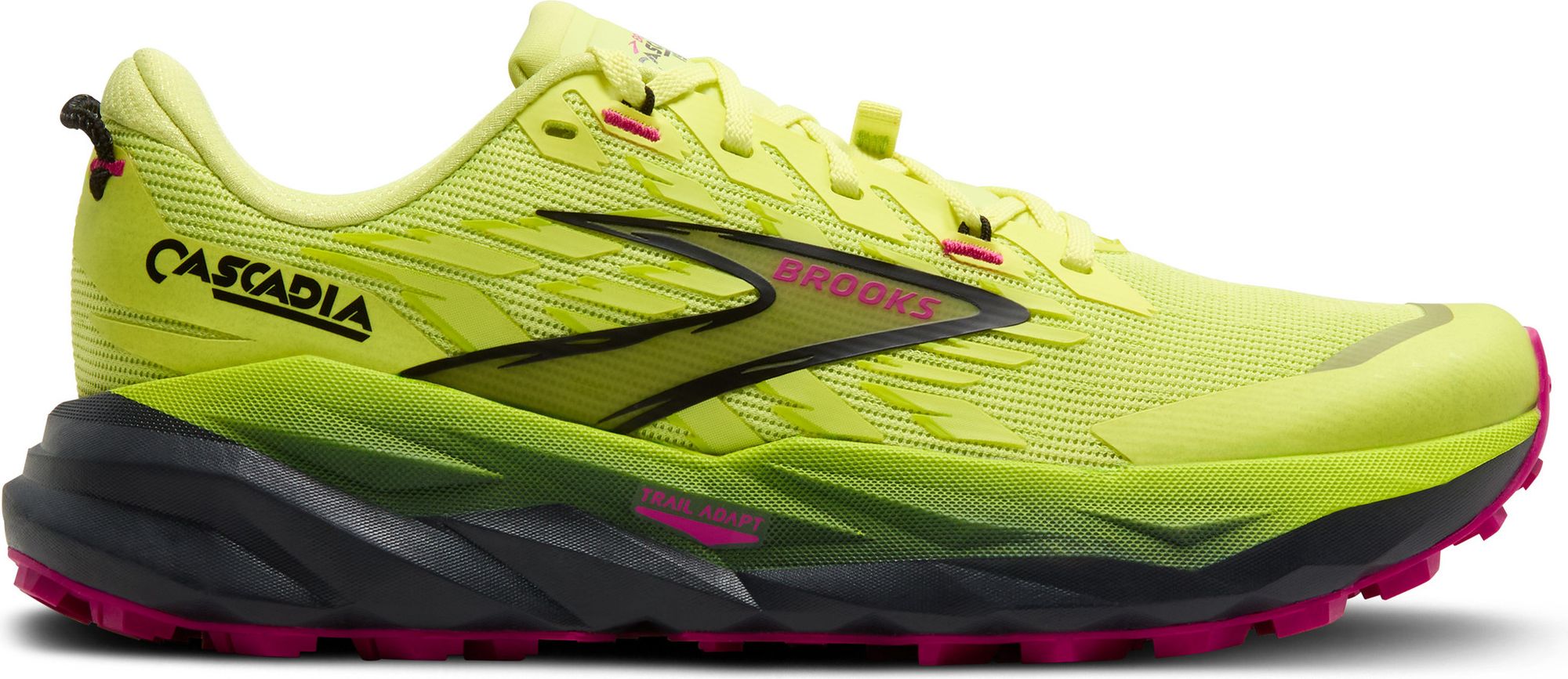 Brooks Cascadia 19 Yellow/Rose Women's Trail Shoes
