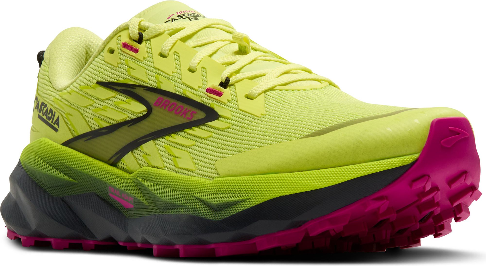 Brooks Cascadia 19 Yellow/Rose Women's Trail Shoes