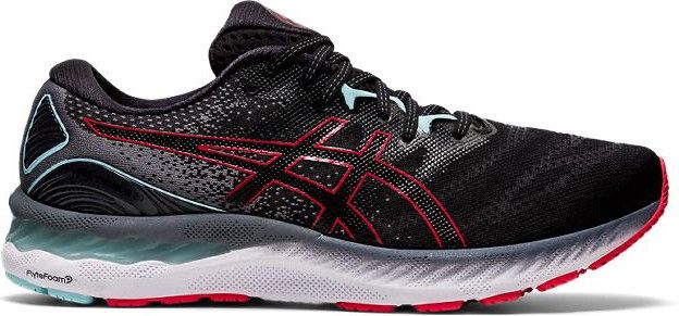 Asics Gel Nimbus 23 Running Shoes Black Red Alltricks