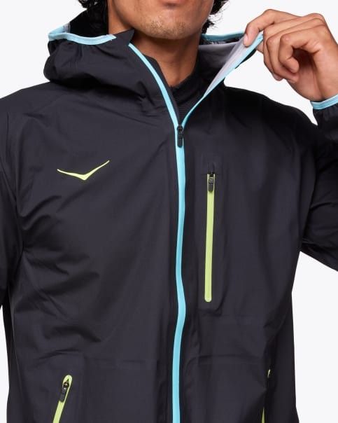 Waterproof Jacket Hoka Tecsky Noir Homme | Alltricks.com