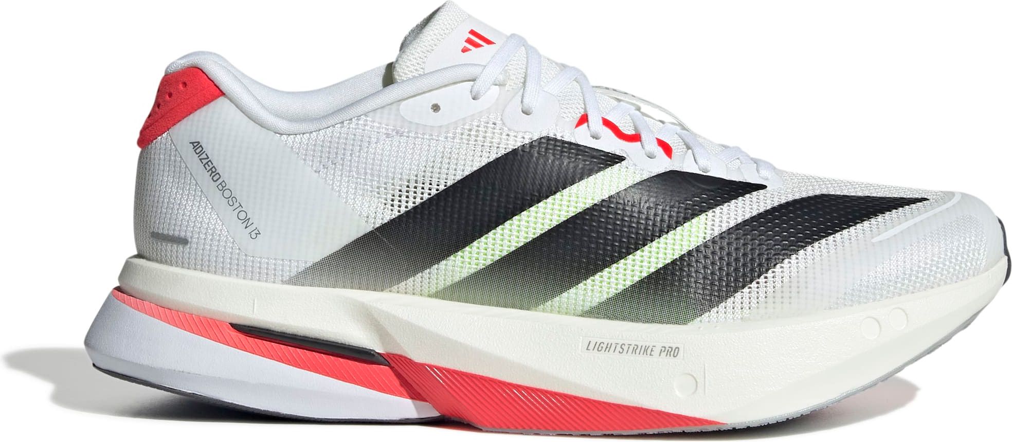 adidas Adizero Boston 13 Women's Running Shoes in White/Red