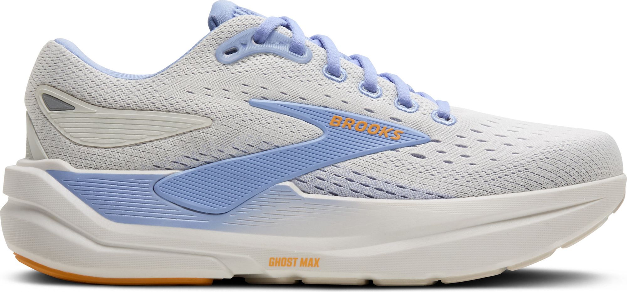 Brooks Ghost Max Light Gray and Blue Running Shoe Ghost Max 3 | Brooks ReStart main image 2