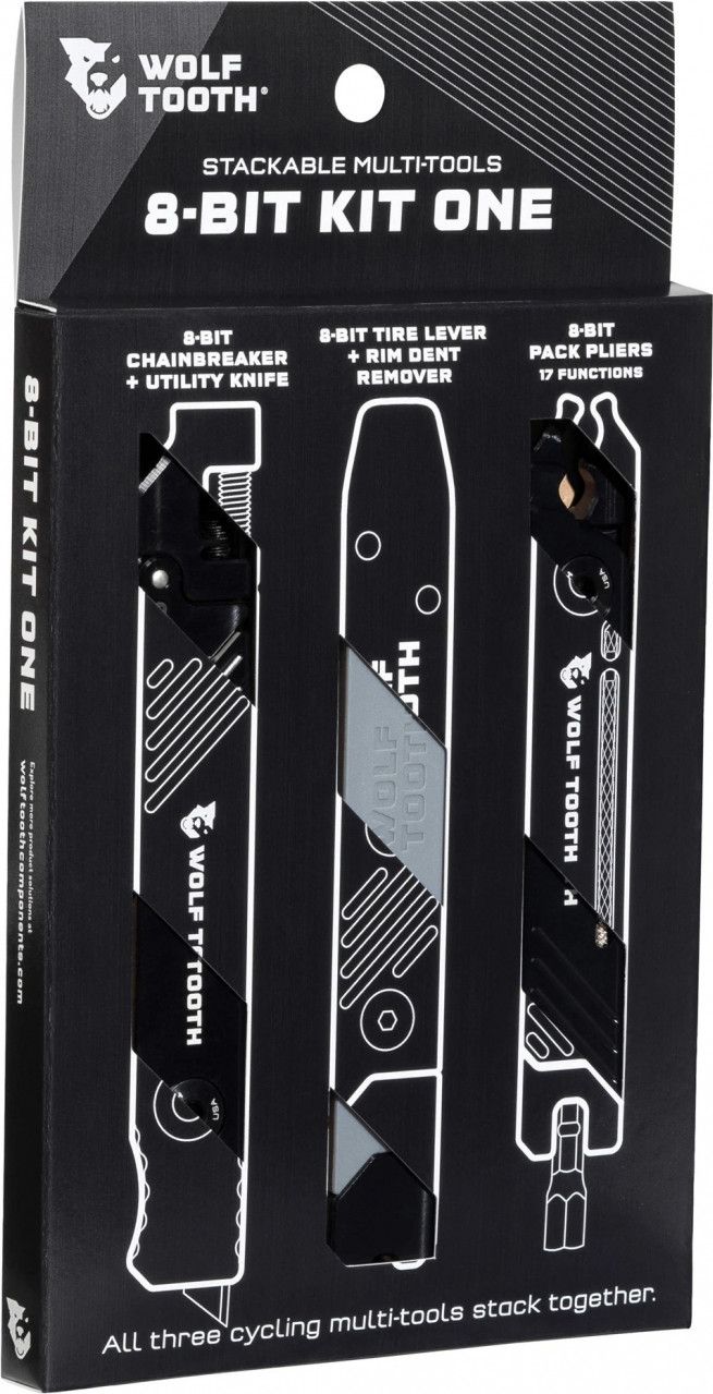 Wolf Tooth 8-Bit Kit One Multi-Tools (23 Functions) Black