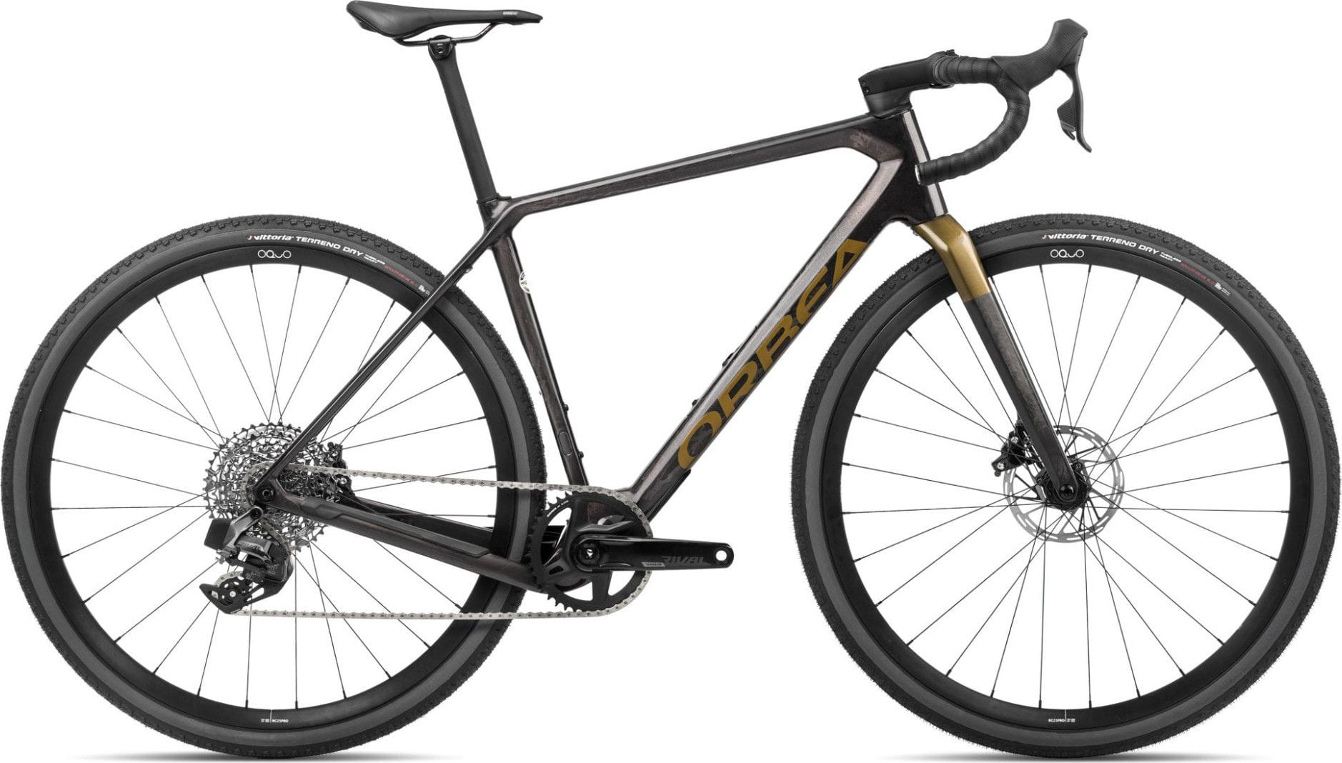 Gravel bike Orbea Terra M31eTEAM 1X Sram Rival XPLR eTap AXS 12V 700 mm Gris Cosmic Carbon View 2024 Alltricks