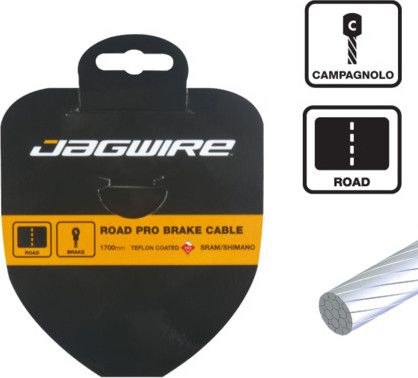 Câble De Frein Jagwire Elite UltraSlick – Acier Inox – Pour Campagnolo – Lot De 25