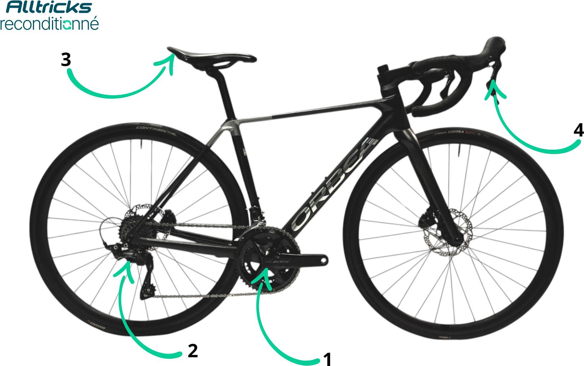 Bicicleta de carretera Orbea Orca M30 Shimano 105 12V 2026 Negro T