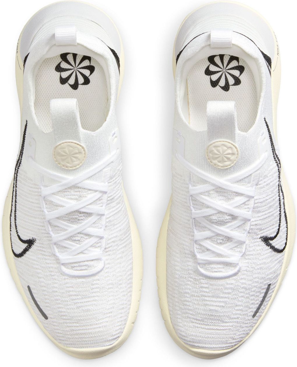 Nike free rn flyknit white womens best sale