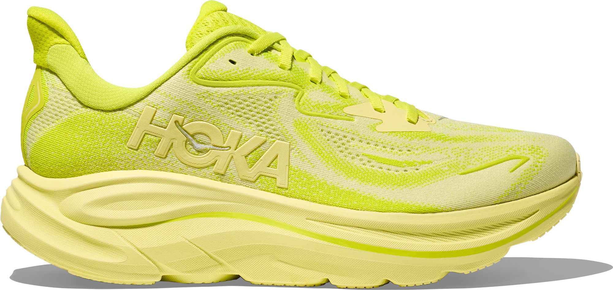 Hoka One One Men’s Size 10.0 Project Clifton Lime Yellow Zip Athletic Shoes Hoka Clifton 10 Men main image 3