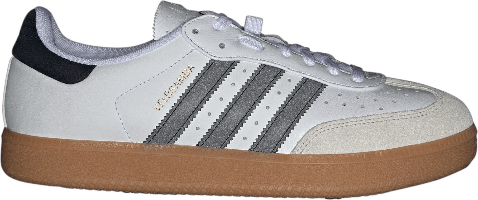  VELOSAMBA 27㎝ adidas Velosamba Leather Cycling Shoes, White/Black, Unisex