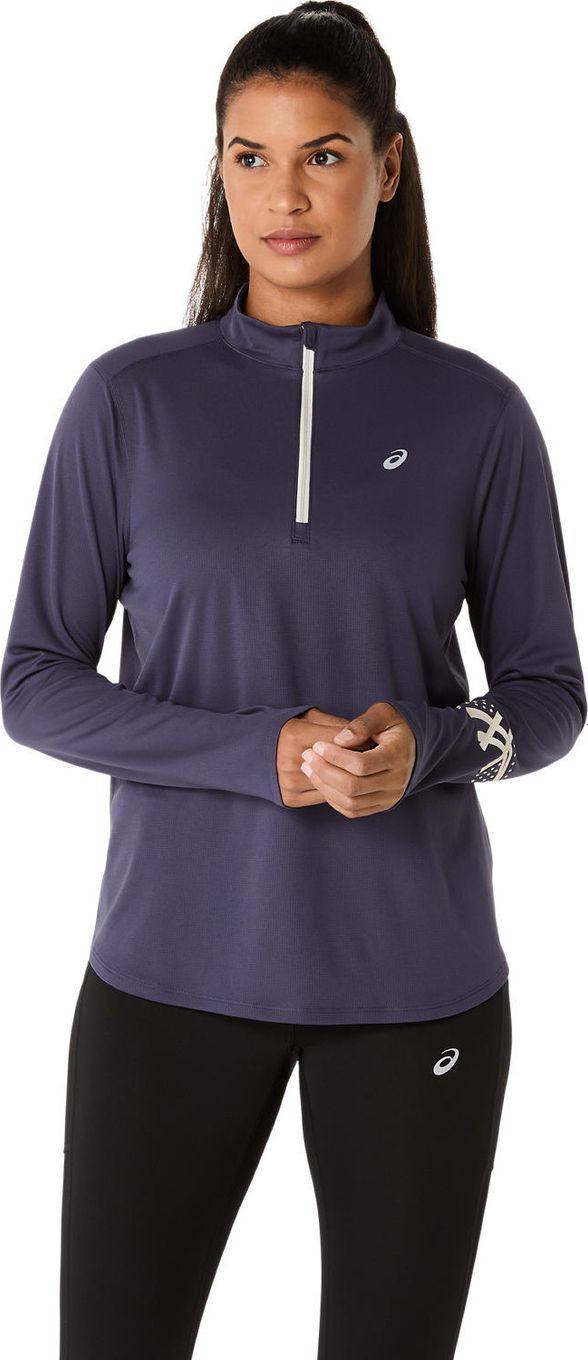 Asics Icon Blue Women's 1/2 zip top | Alltricks.com