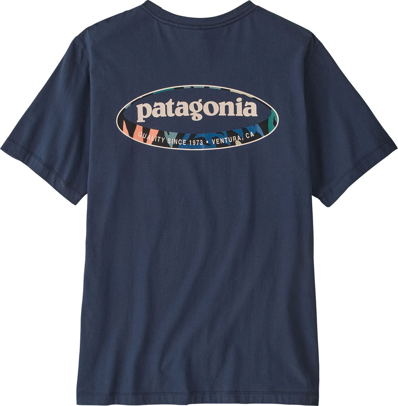 Patagonia '95 Oval Logo Blue Men's Short Sleeve T-Shirt