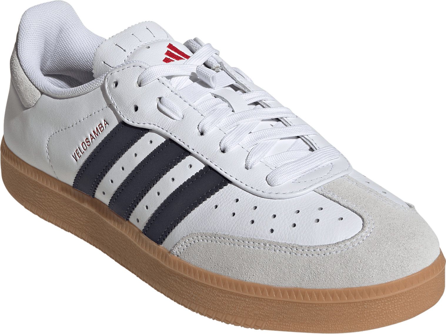 adidas Velosamba Leather Cycling Shoes, White/Blue, Unisex