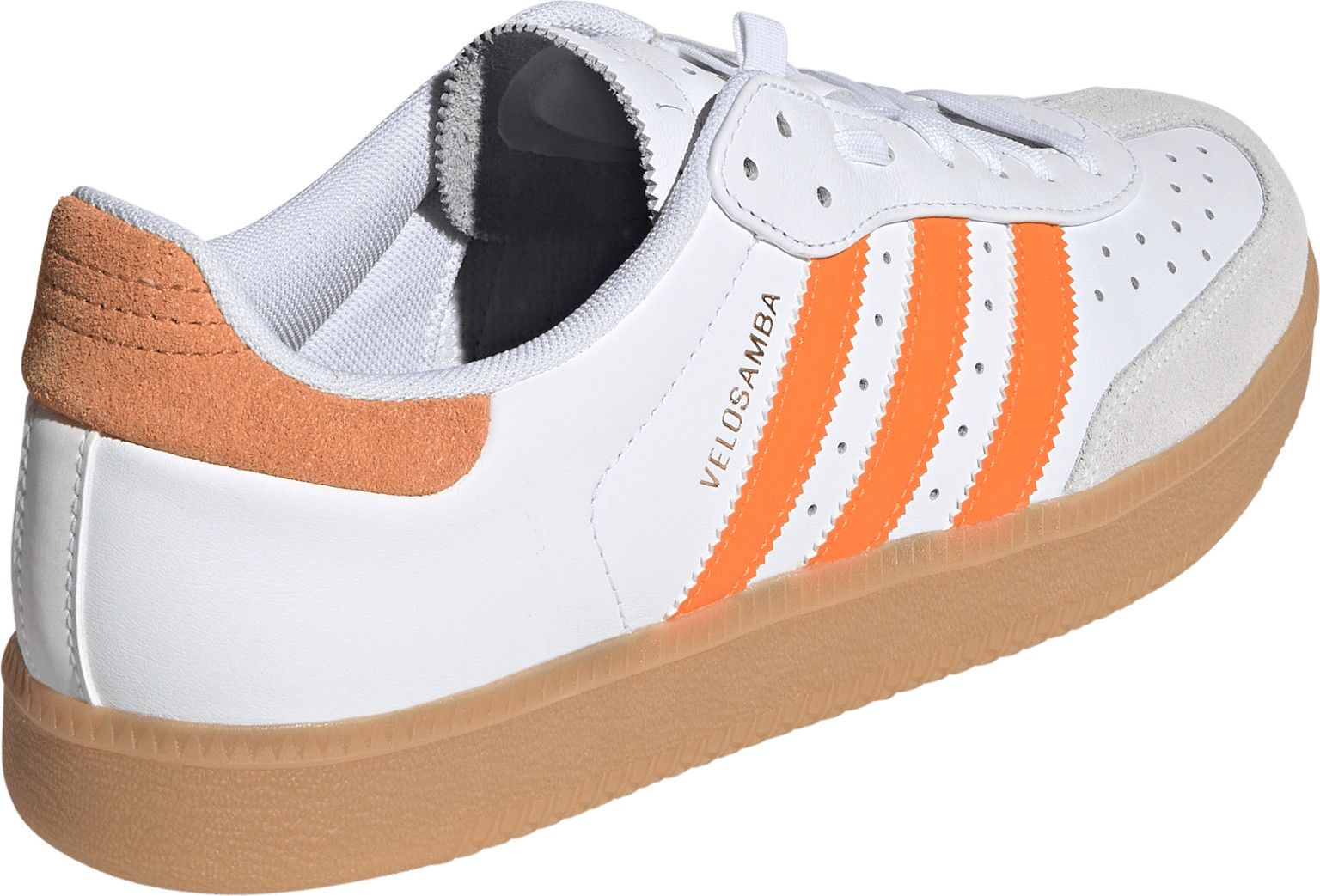 adidas Velosamba Leather Cycling Shoes, White/Orange, Unisex