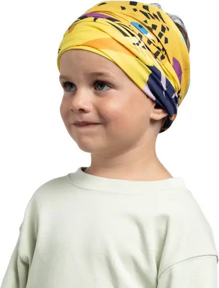 Buff UV TROPIKGAL Bandana Multifunzione - Protezione UV 95% - Colore Giallo - Senza Cuciture