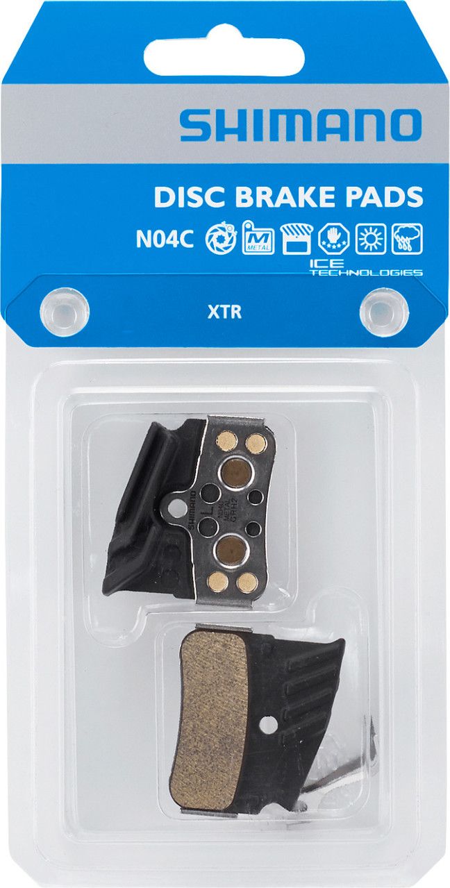 Paire de Plaquettes Métalliques Shimano N04C-MF pour Freins