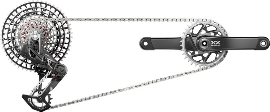 Groupe Sram XX SL T-Type Eagle AXS DUB Wide 34 Dents 12V Guards