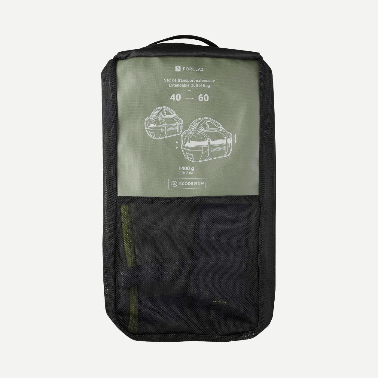 Sac de Transport Forclaz 40/60L Duffel 500 Extend Vert | Alltricks.com