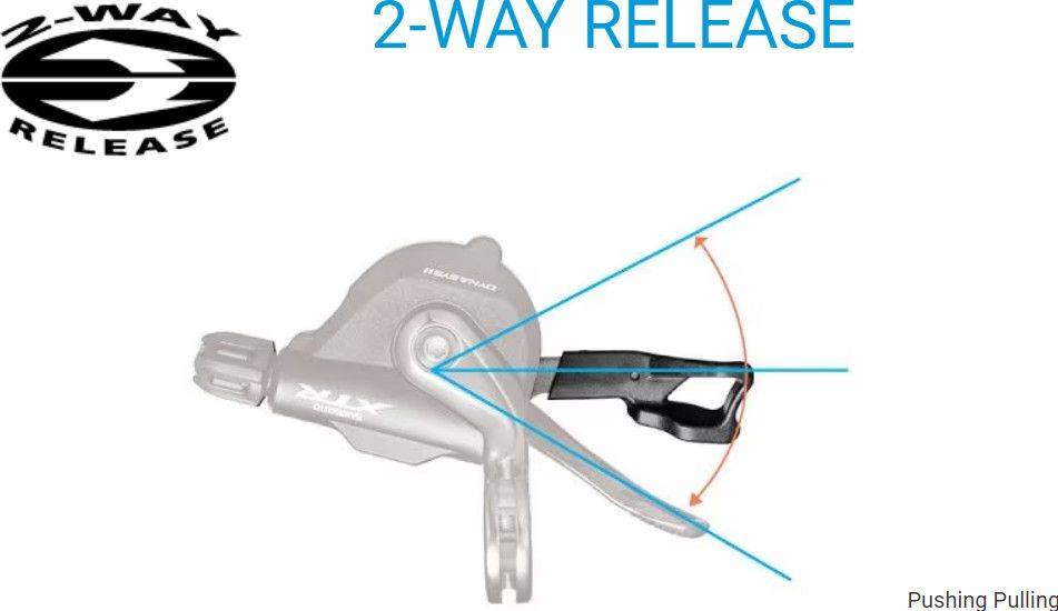 Shimano 2 way release sale