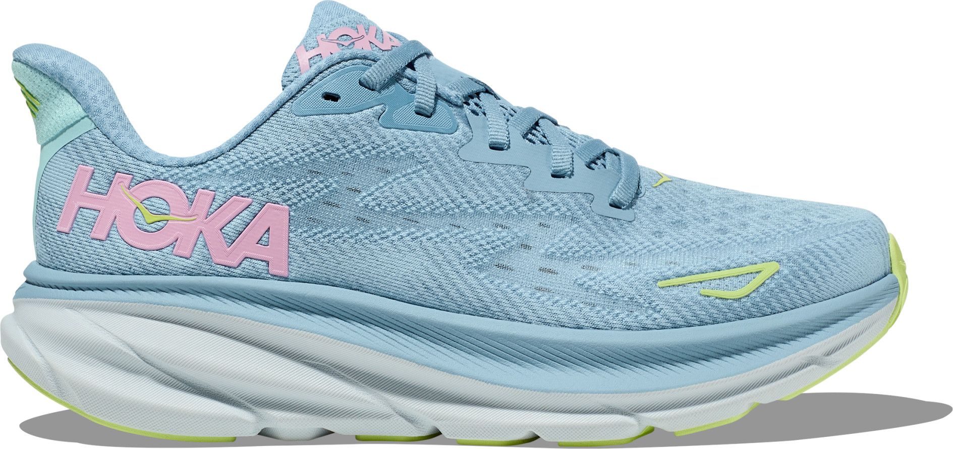 Running Shoes Hoka One One Clifton 9 Large D Blue Pink Women