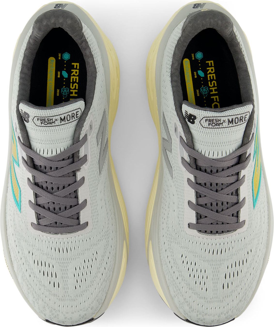 Scarpe da corsa New Balance Fresh Foam X More v5 Grigio/Blu/Giallo