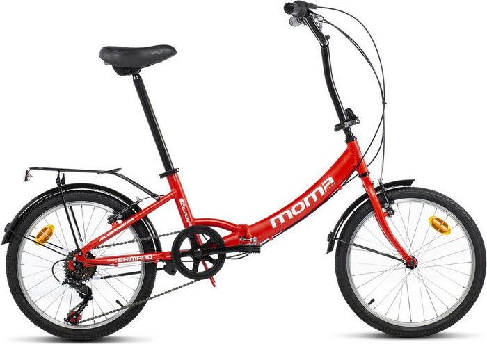 Moma Bikes Velo de Ville Pliant First Class 20 Aluminium SHIMANO 6V Selle Comfort Alltricks