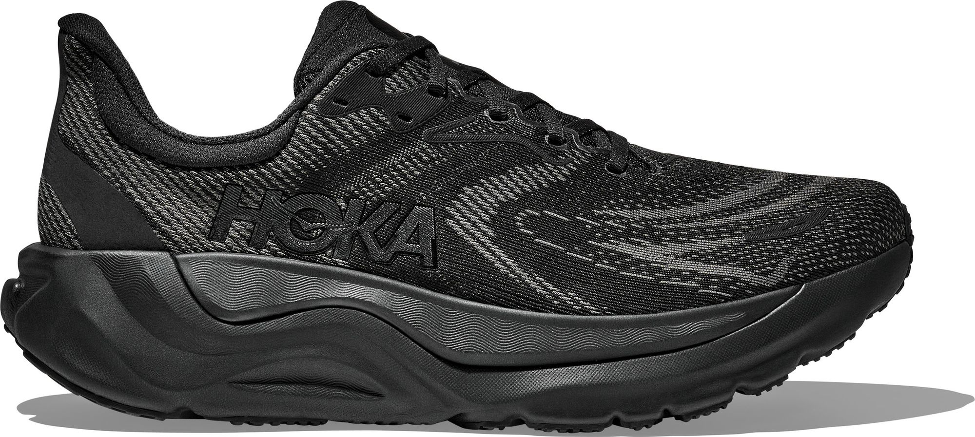 HOKA Arahi 8 Running Shoes Triple Black Stability Trainer Men’s Size 8D Men main image 3