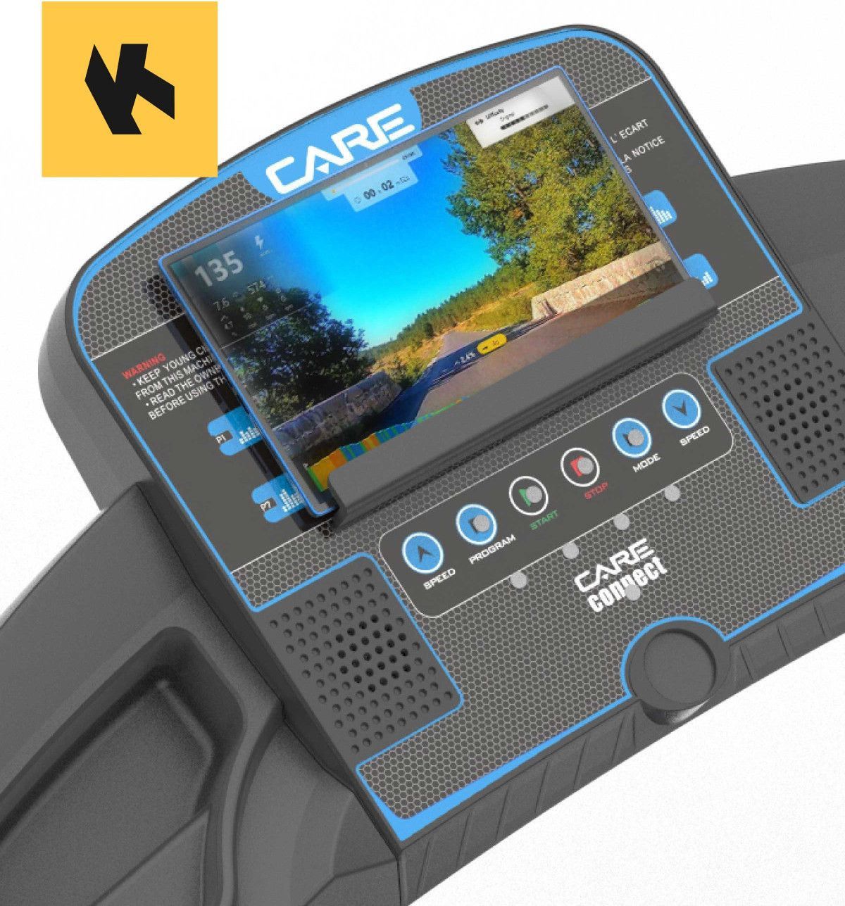 Tapis de course connecté 14km/h CARE KINOMAP Bleu