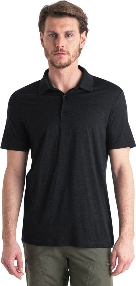 Icebreaker Merino 150 Tech Lite III Short Sleeve Polo Black Alltricks