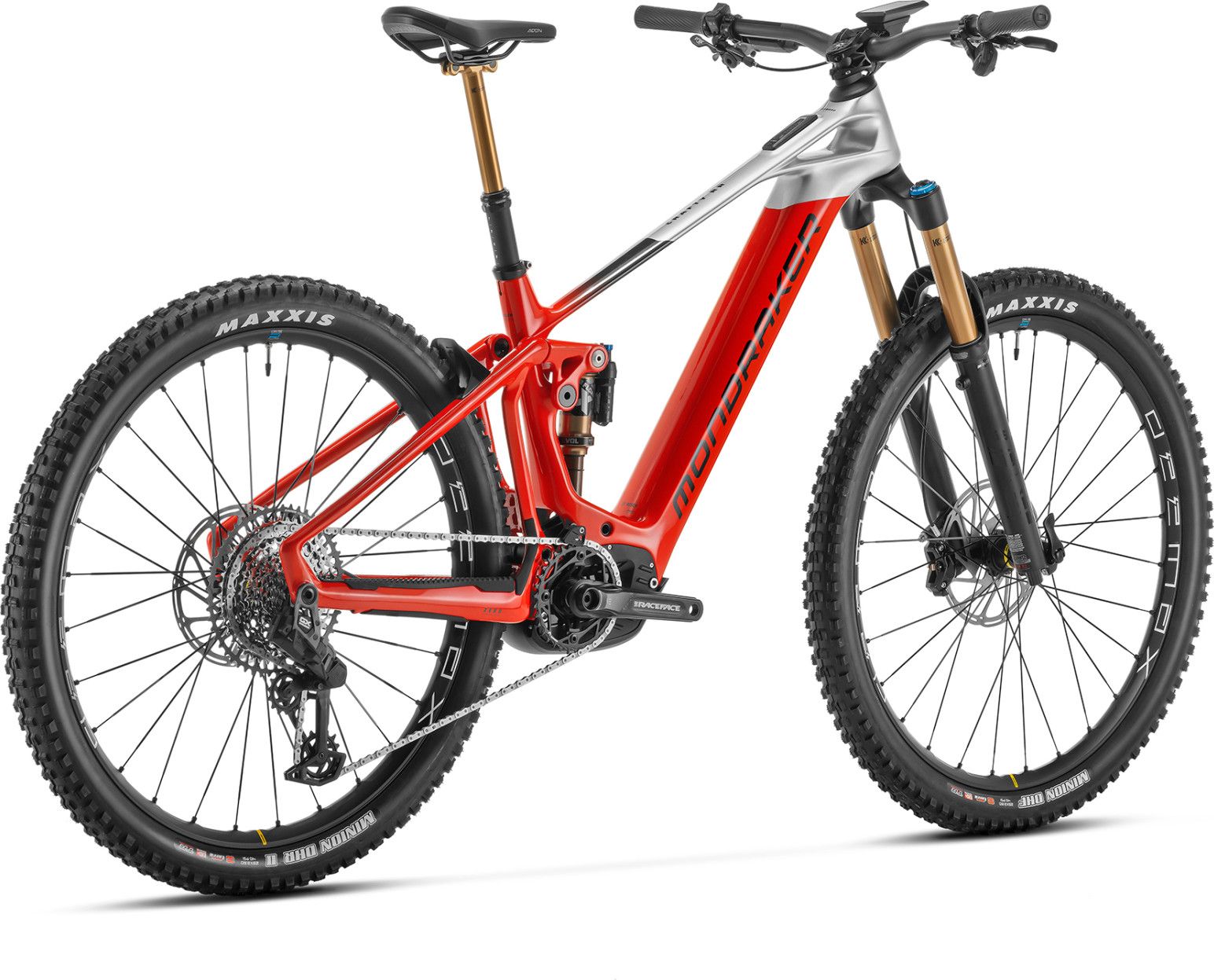 Mondraker Crafty Carbon RR Full-Suspension Electric MTB Sram GX T-Type 12S  750 Wh 29'' Red Grey 2024