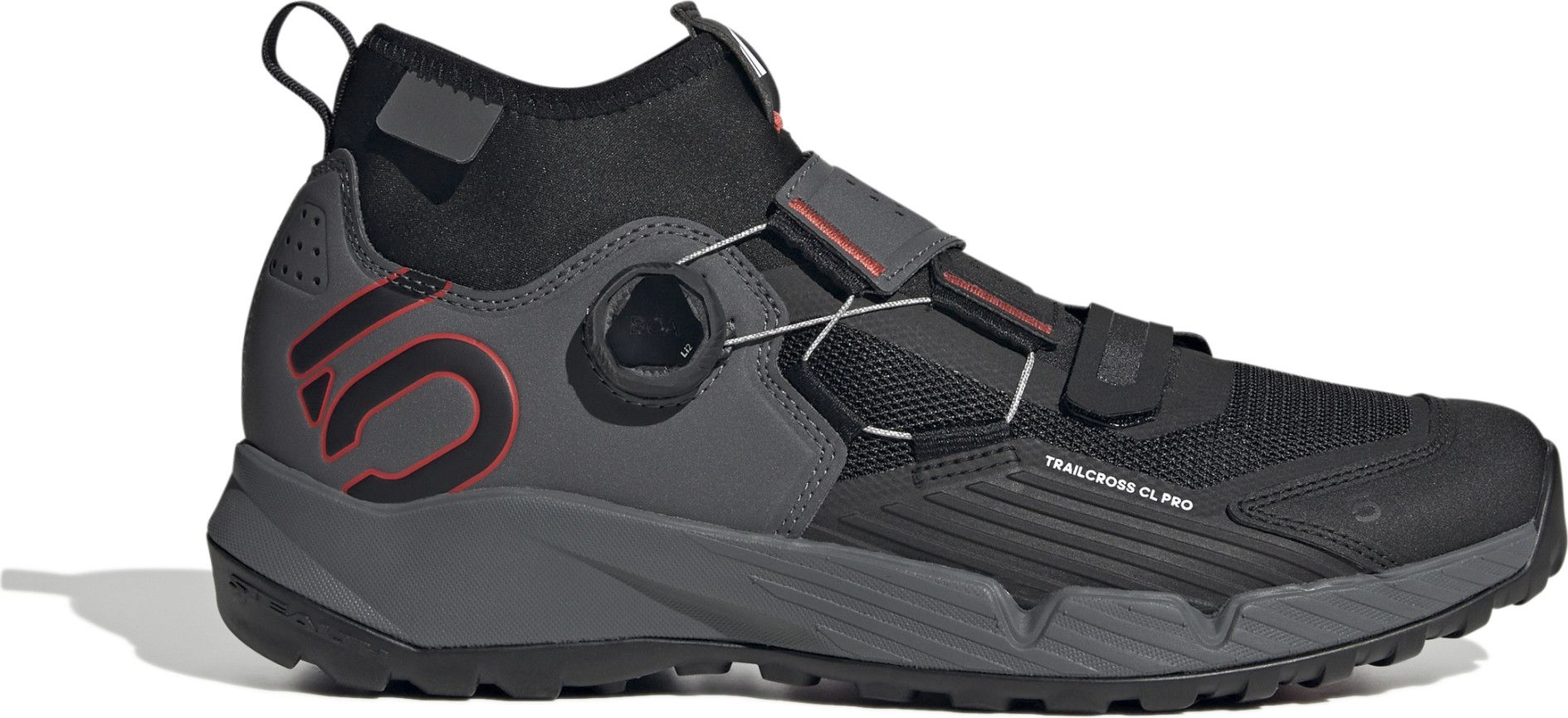 Five Ten 5.10 Trailcross Pro Clip-In MTB Shoe Black/Grey/Red 