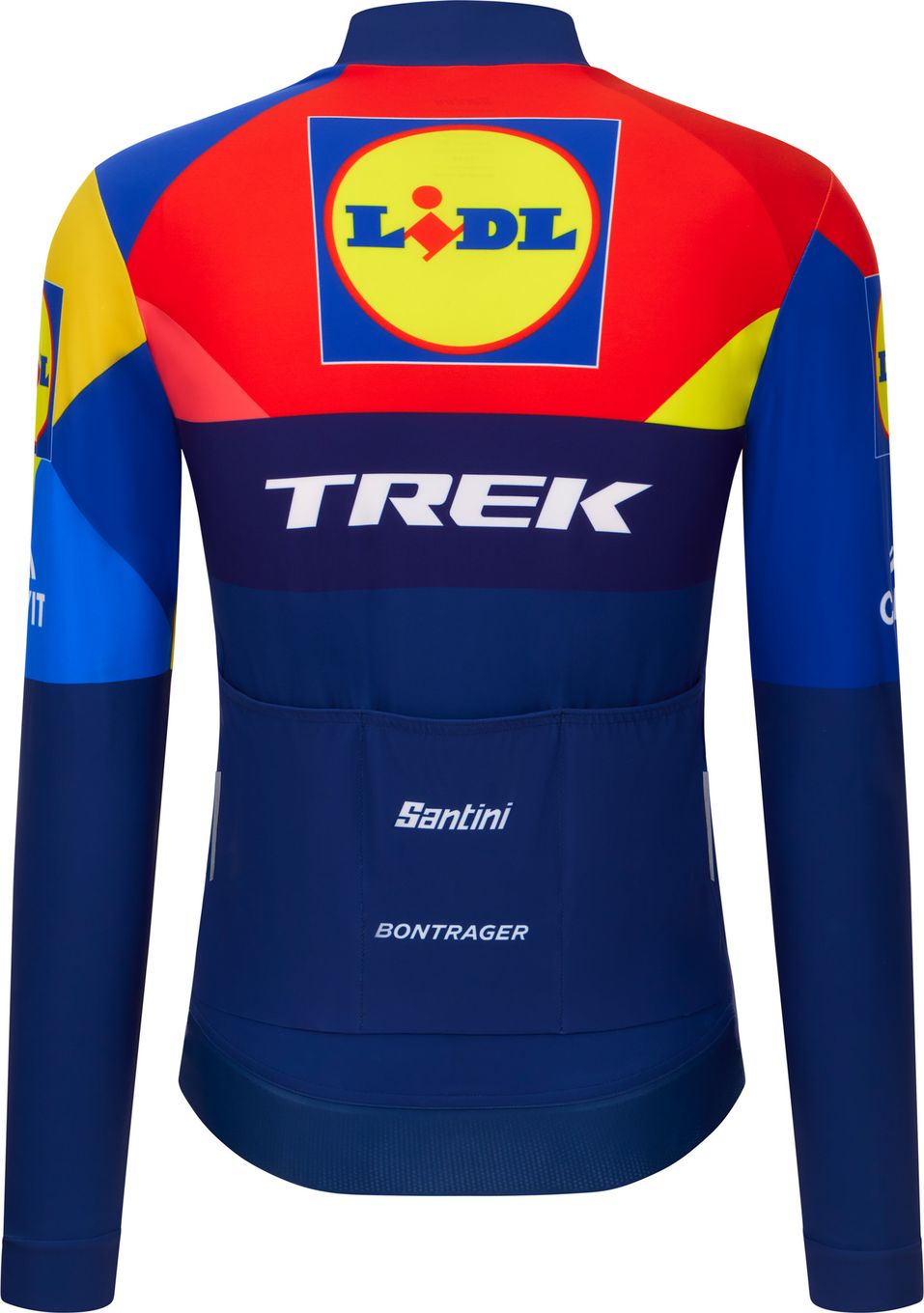 Santini Team Lidl-Trek 2025 Unisex Long Sleeve Jersey Blue