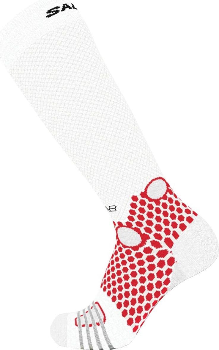 Salomon S/LAB Ultra Knee Socks White Red Unisex