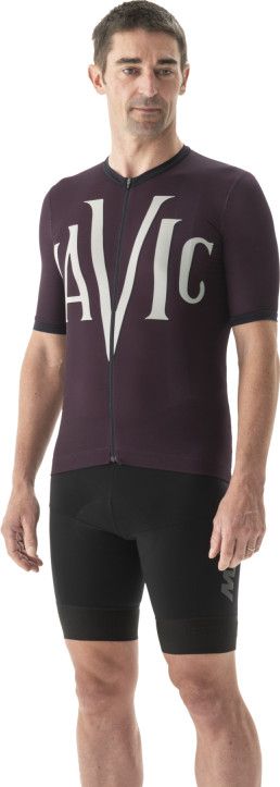Mavic Heritage Short Sleeve Jersey Aubergine/Black | Alltricks.com