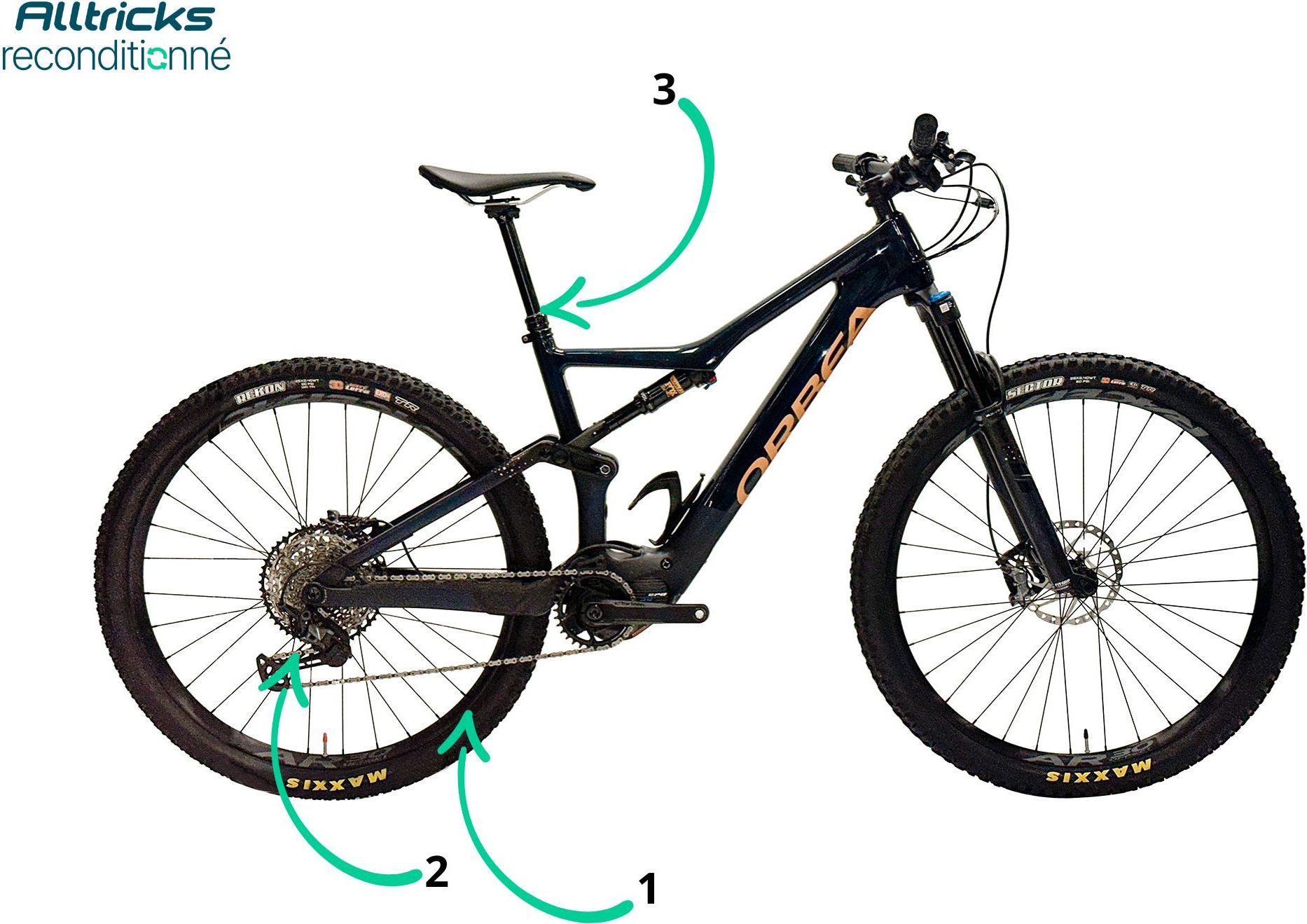 Orbea Rise M20 E-Mountainbike mit Vollfederung, Carbonrahmen, Shimano SLX  12-Gang, 29 Zoll, 360 Wh, blau, 2021, fr Krpergre 170190 cm   generalberholtes Produkt | Alltricks.de