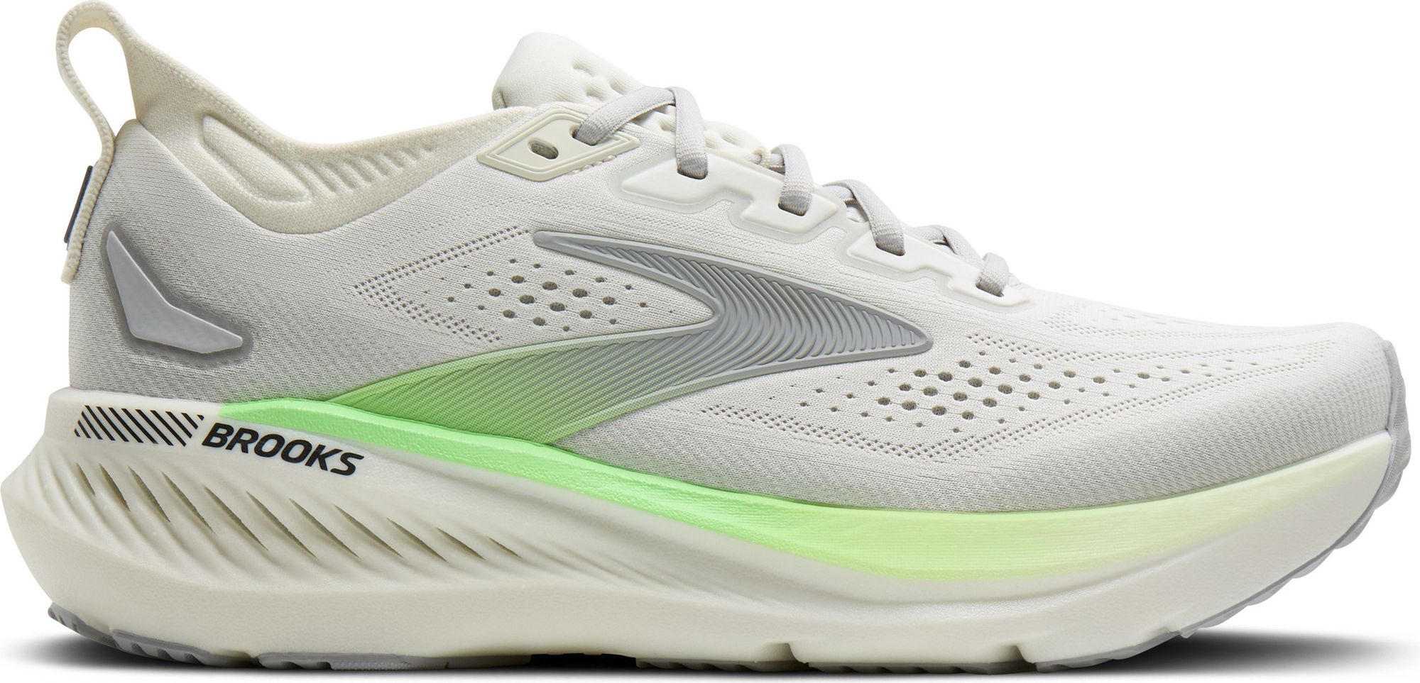 Brooks Glycerin GTS 23 Running Shoes, Gray/Green, Men display picture 1