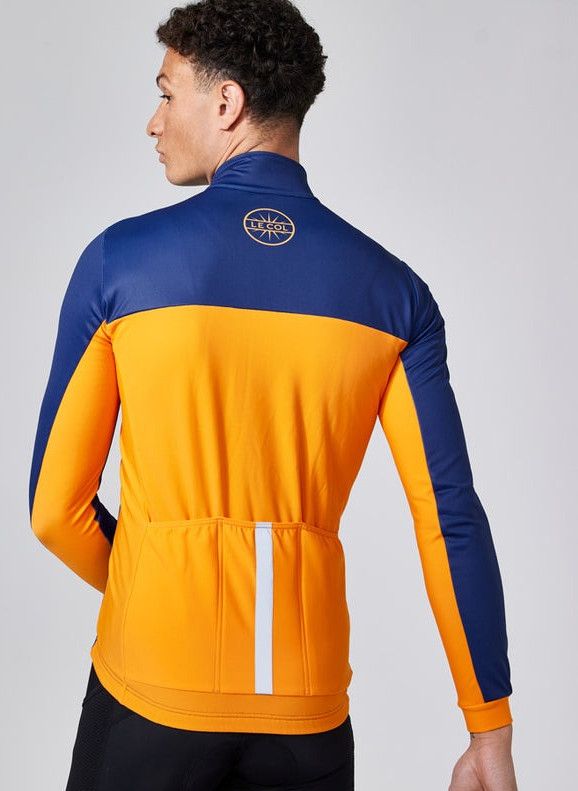 Le Col Sport II Long Sleeve Jacket Blue/Orange | Alltricks.com