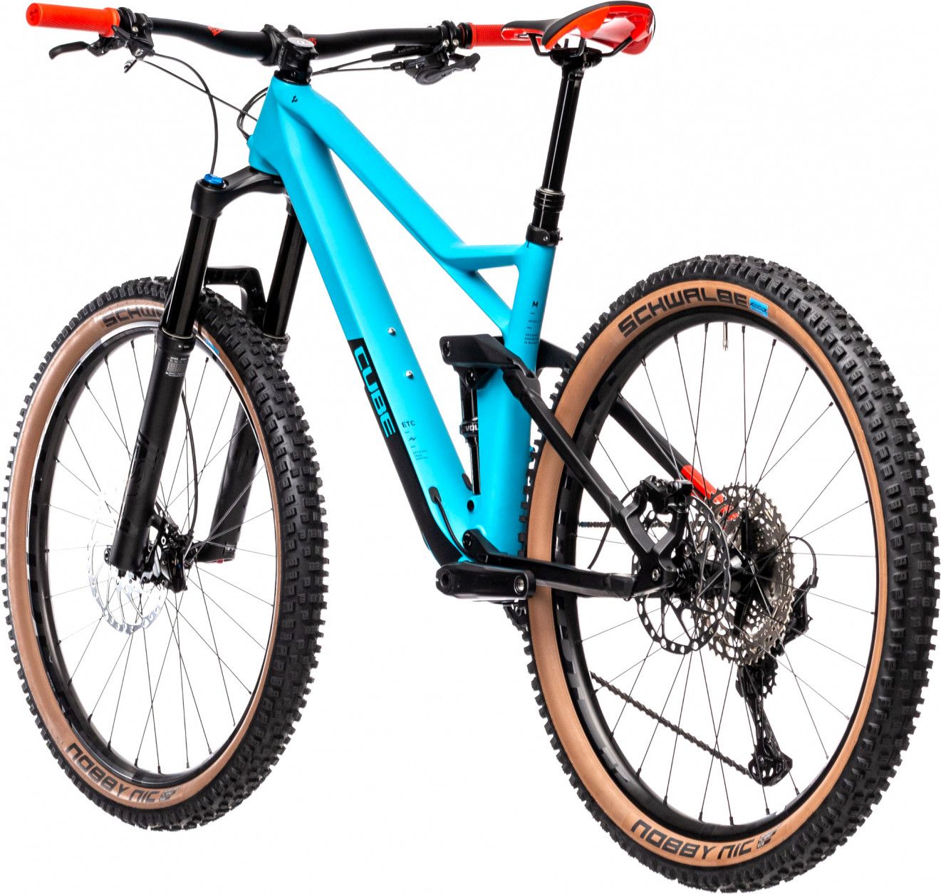 Cube Stereo 140 HPC Race 27.5 Full Suspension MTB Shimano Deore XT 12S 27.5 Petrol Blue Red 2021 Alltricks