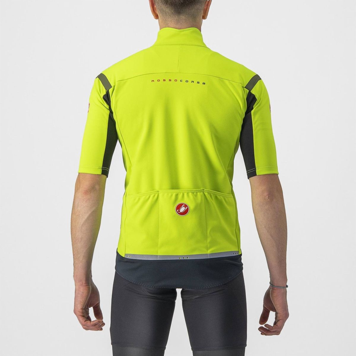 Castelli Gabba RoS 2 Short Sleeve Jersey Fluo Yellow/Dark Grey