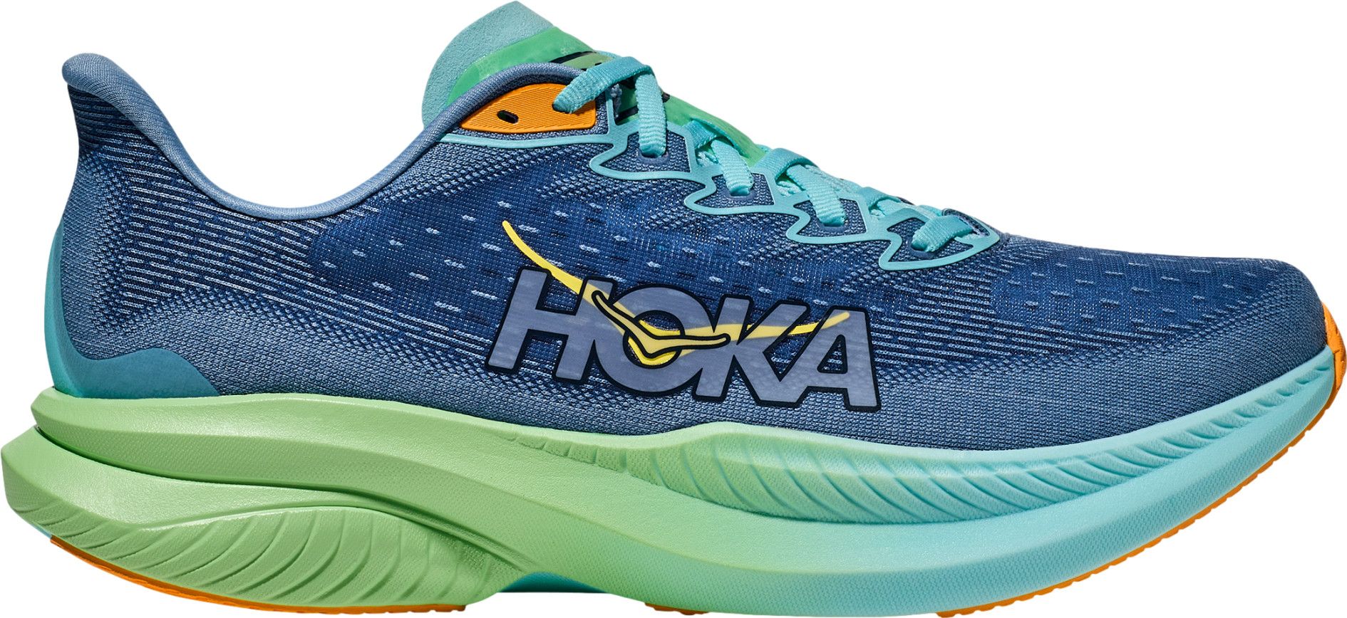 Zapatillas running Hoka One One Mach 6 Azul Verde Hombre