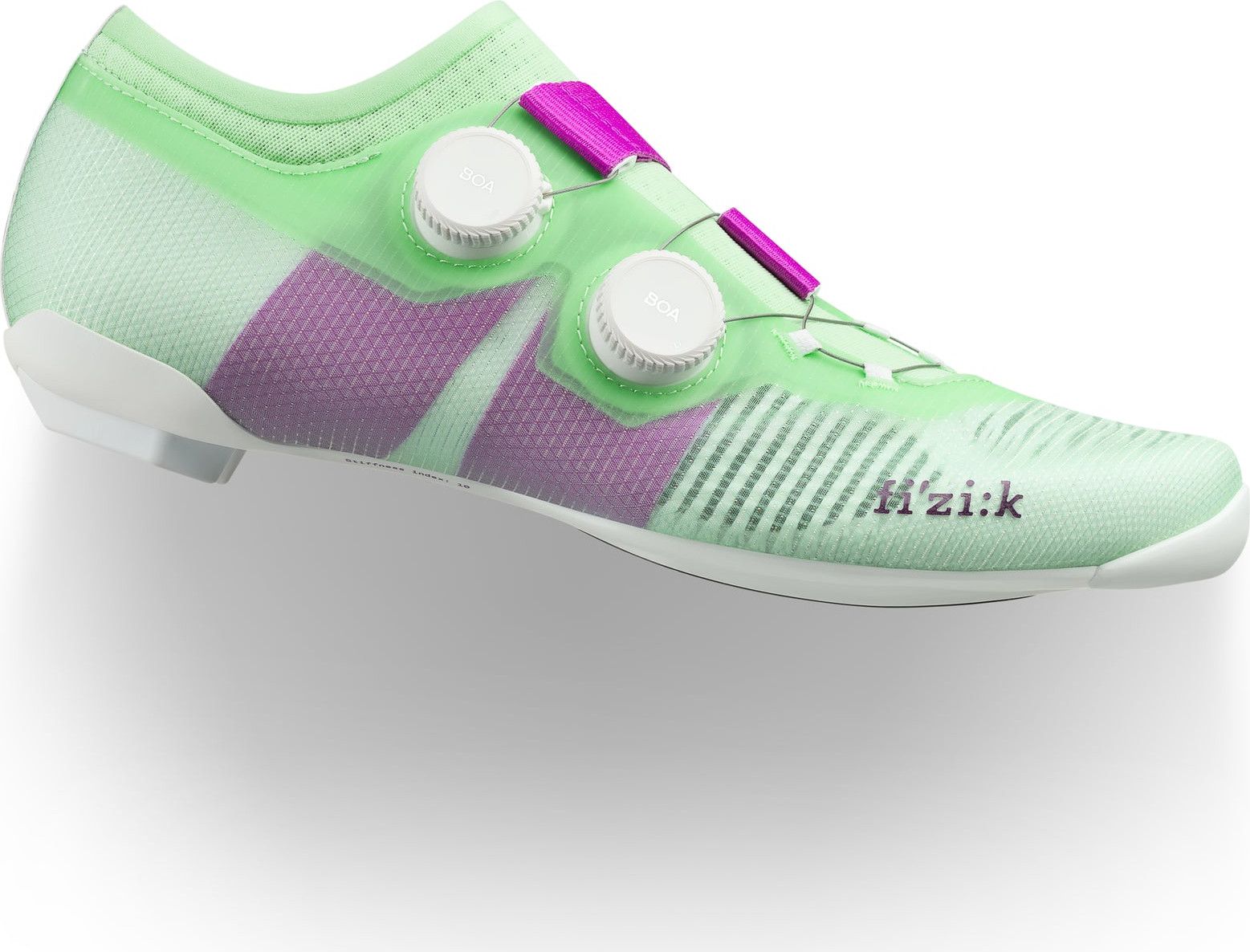 Fizik Vega Carbon Road Shoes - Green/Purple | Alltricks.com