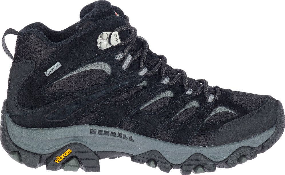 国内配送 MERRELL WMNS MOAB 3 SYNTHETIC GORE-TEX BLACK Merrell Moab 3 Mid Gore-Tex Women's Hiking Shoes Grey/Black