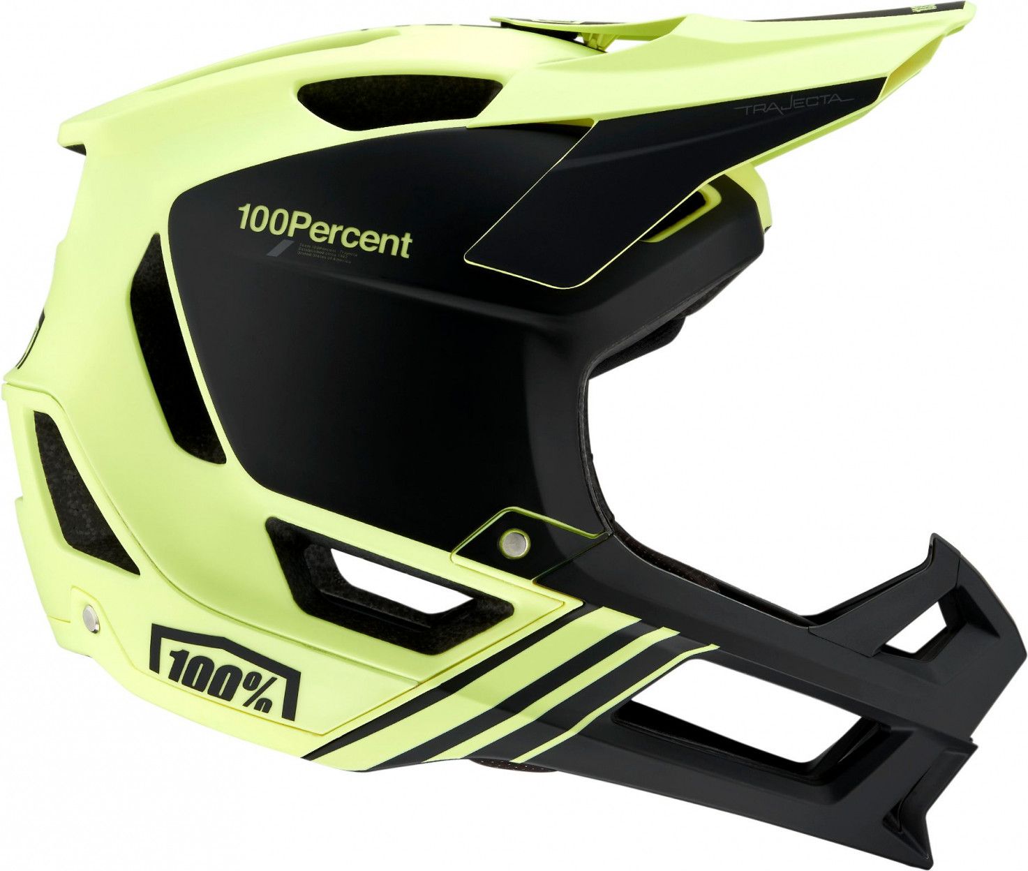 Full Face Helmet 100% Trajecta Fidlock LTD Yellow / Black Full Face Helmet 100% Trajecta Fidlock LTD Yellow / Black